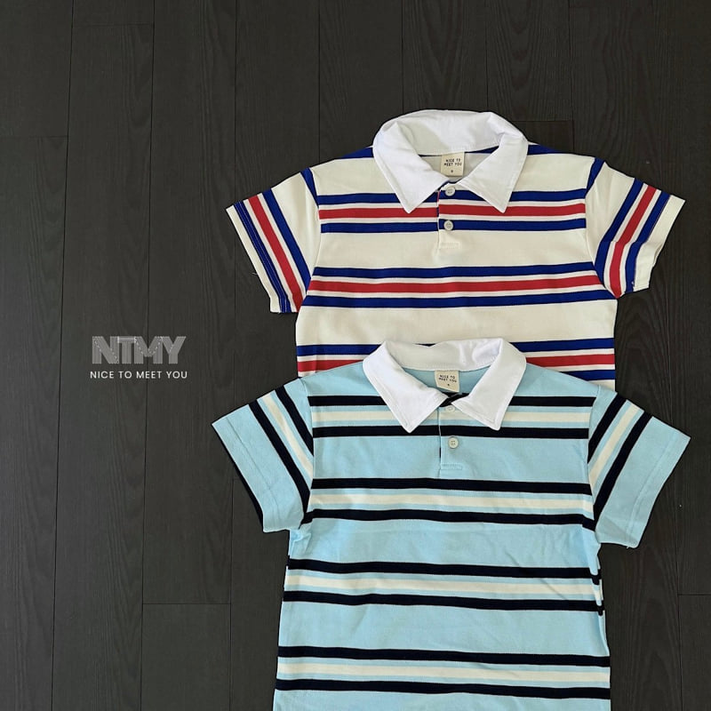 Nice To Meet You - Korean Children Fashion - #childofig - PK Collar Tee - 7
