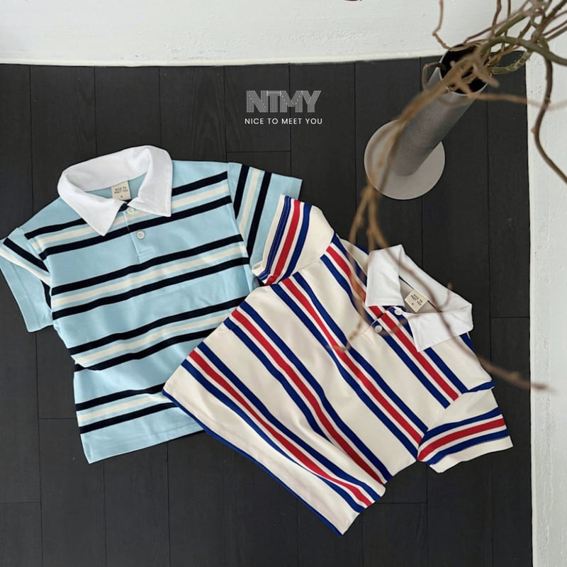 Nice To Meet You - Korean Children Fashion - #childofig - PK Collar Tee - 8