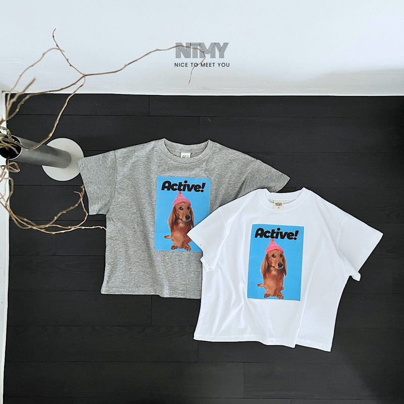 Nice To Meet You - Korean Children Fashion - #childofig - Beanie Dog Tee - 9