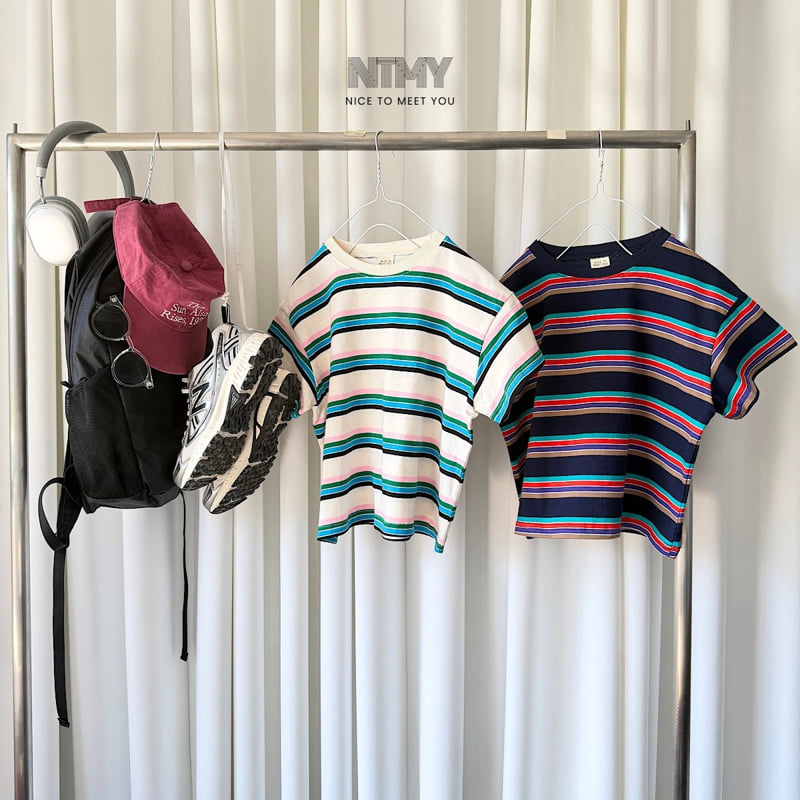 Nice To Meet You - Korean Children Fashion - #childofig - Secret Striped Tee - 11