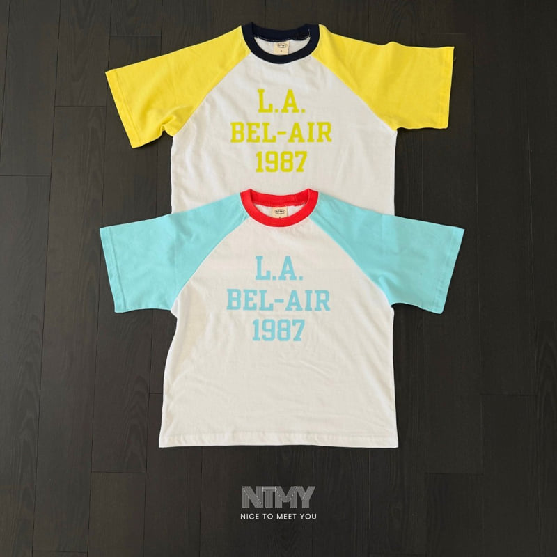 Nice To Meet You - Korean Children Fashion - #childofig - LA Raglan Tee - 4
