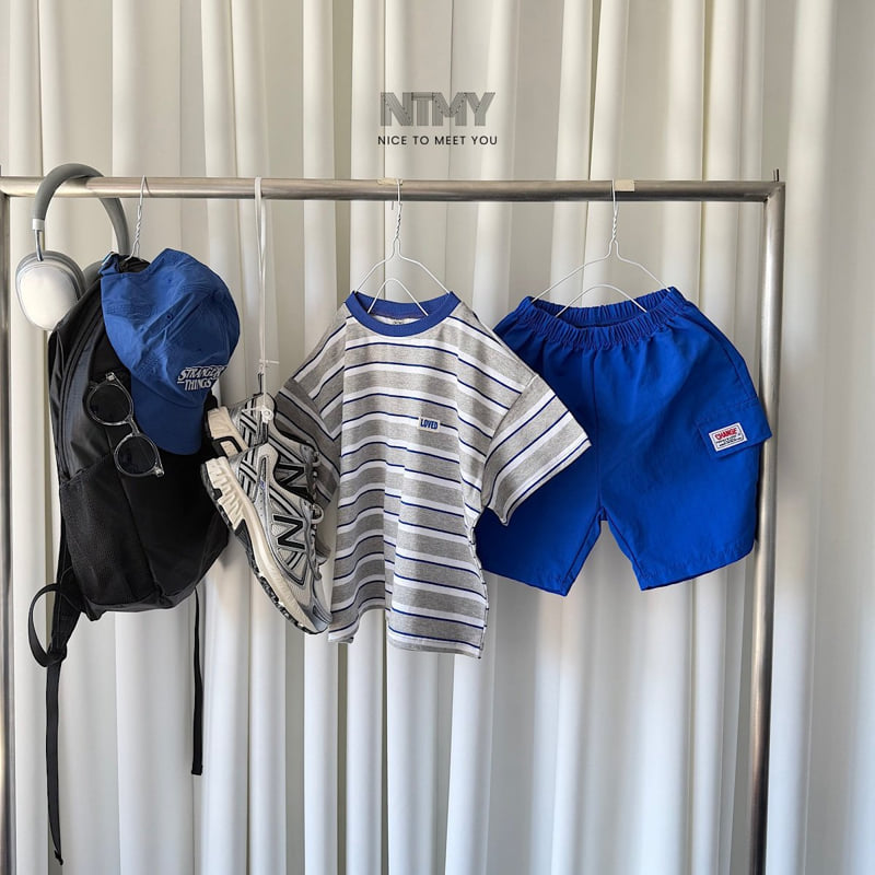 Nice To Meet You - Korean Children Fashion - #childrensboutique - Love Pin Striped Tee - 11