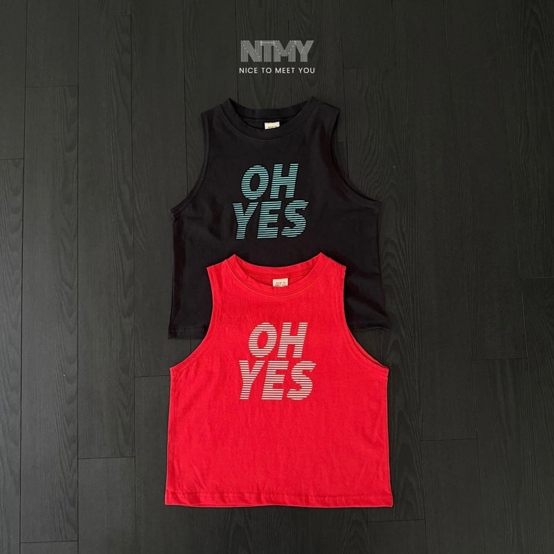 Nice To Meet You - Korean Children Fashion - #childrensboutique - Oh Yes Sleeveless - 3