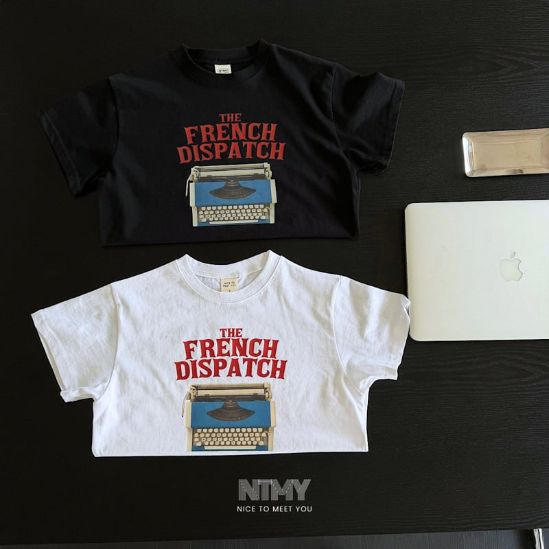 Nice To Meet You - Korean Children Fashion - #childrensboutique - Typewriter Tee
