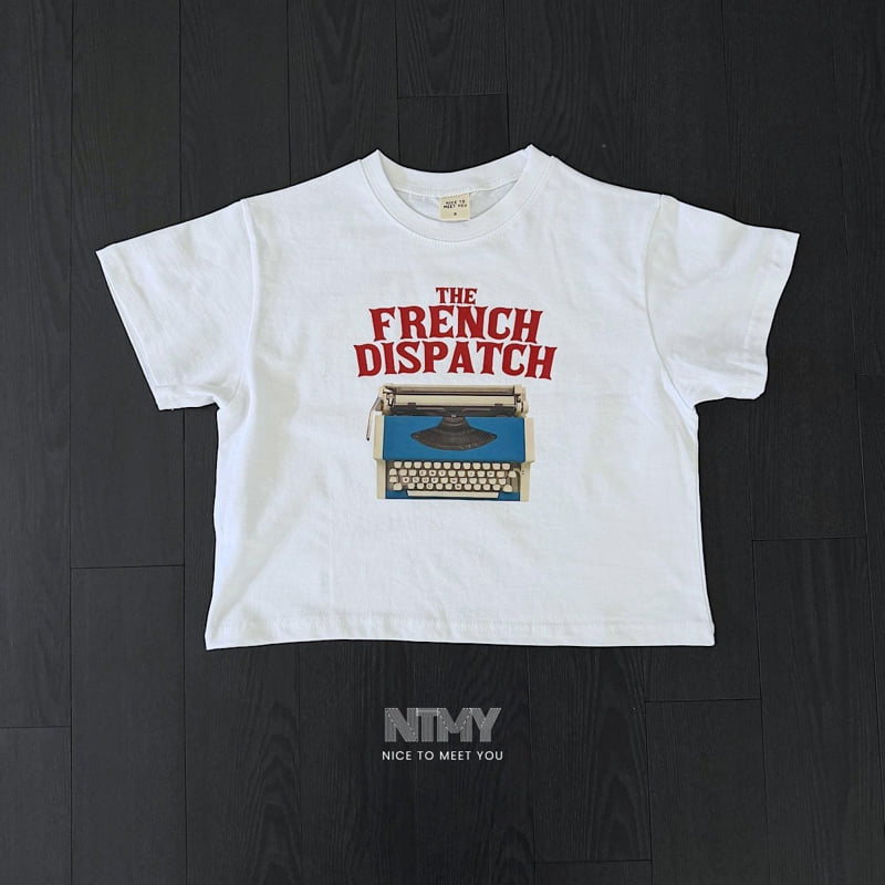 Nice To Meet You - Korean Children Fashion - #designkidswear - Typewriter Tee - 2