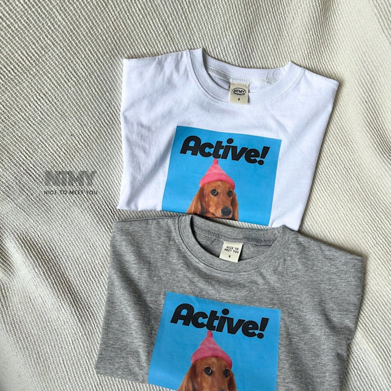 Nice To Meet You - Korean Children Fashion - #designkidswear - Beanie Dog Tee - 11