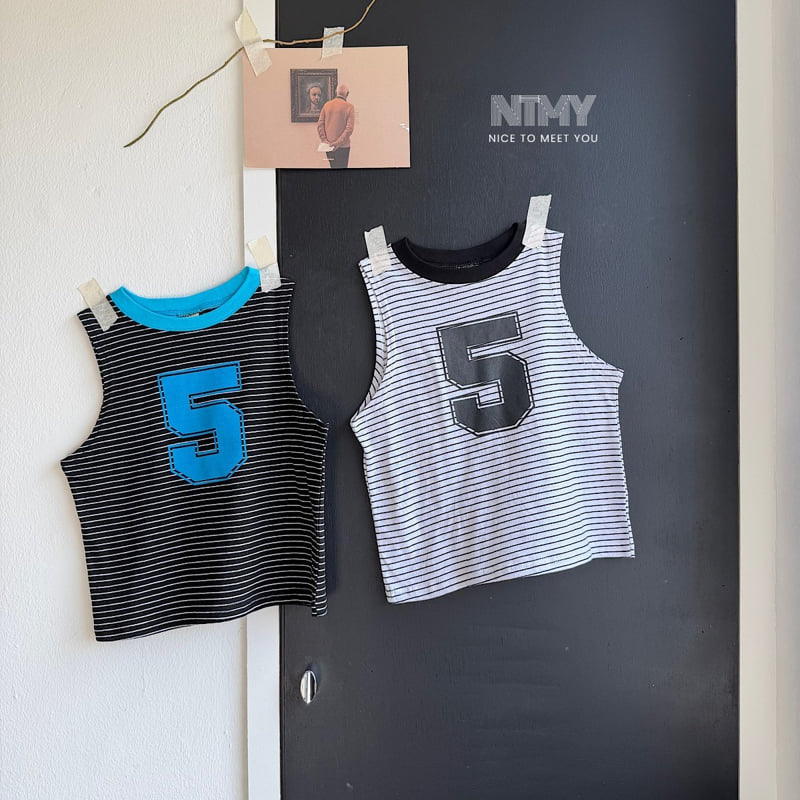Nice To Meet You - Korean Children Fashion - #discoveringself - Five Stripe Sleeveless - 10