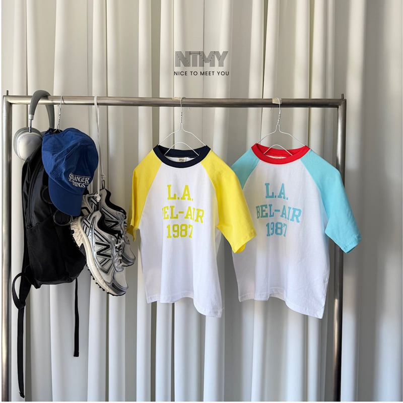 Nice To Meet You - Korean Children Fashion - #discoveringself - LA Raglan Tee - 6