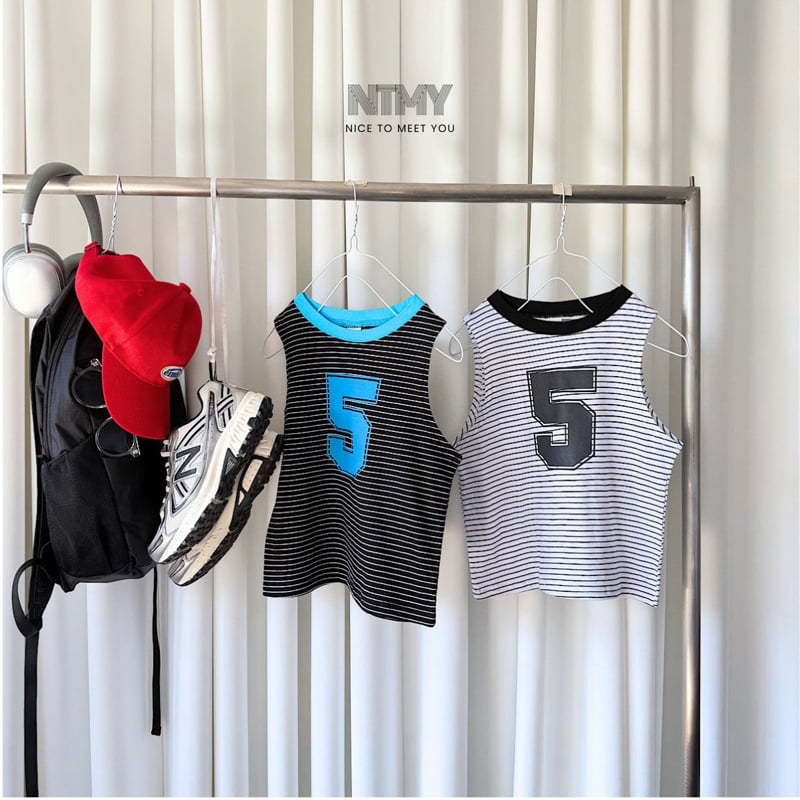 Nice To Meet You - Korean Children Fashion - #fashionkids - Five Stripe Sleeveless - 11
