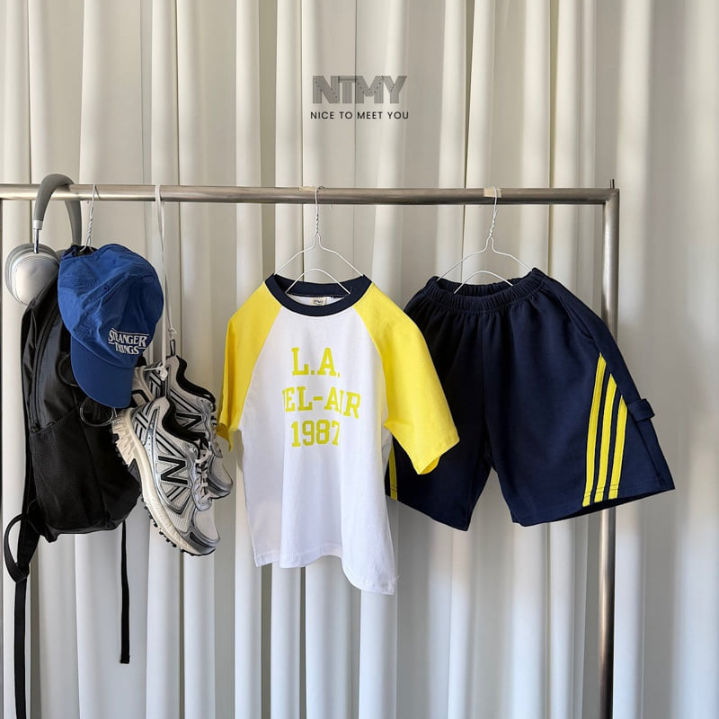 Nice To Meet You - Korean Children Fashion - #fashionkids - LA Raglan Tee - 7