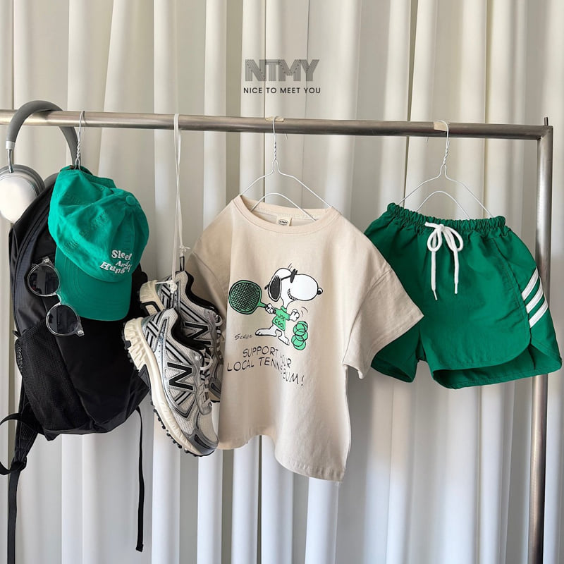 Nice To Meet You - Korean Children Fashion - #fashionkids - Racket Ball Tee - 10