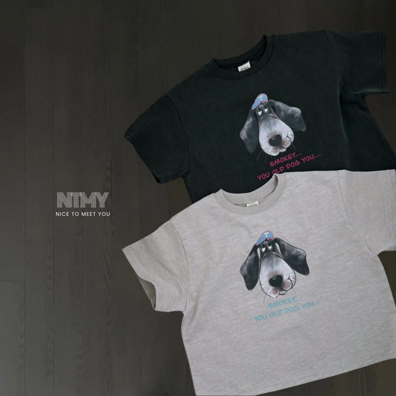 Nice To Meet You - Korean Children Fashion - #fashionkids - Dog Tee