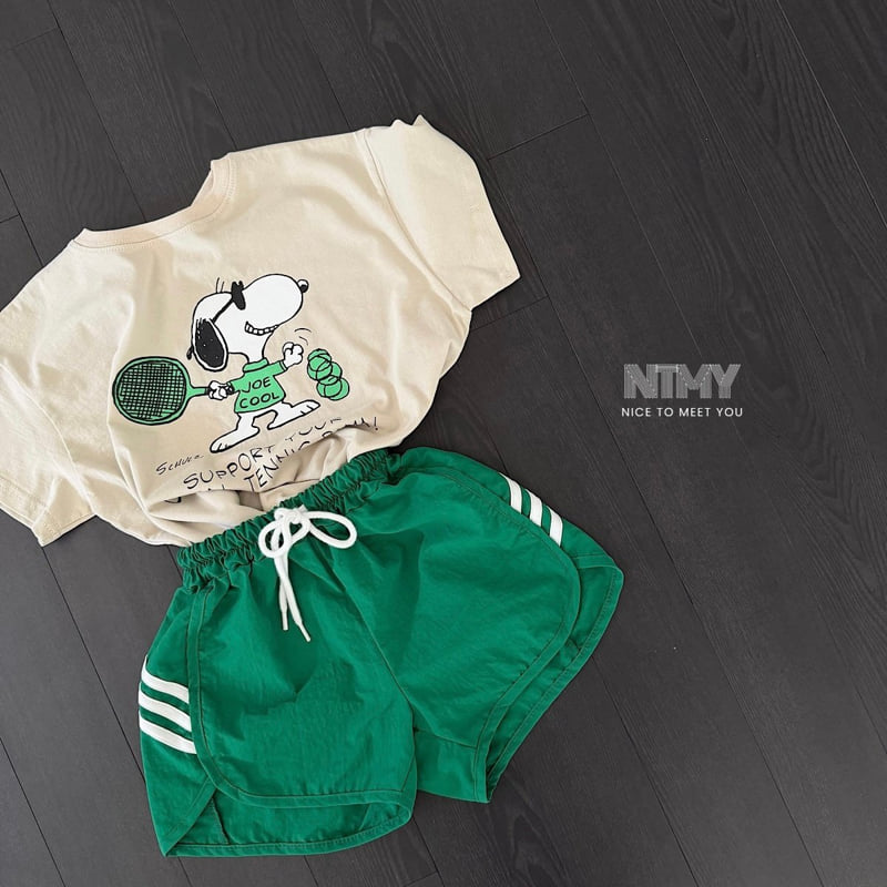 Nice To Meet You - Korean Children Fashion - #kidsshorts - Racket Ball Tee - 11