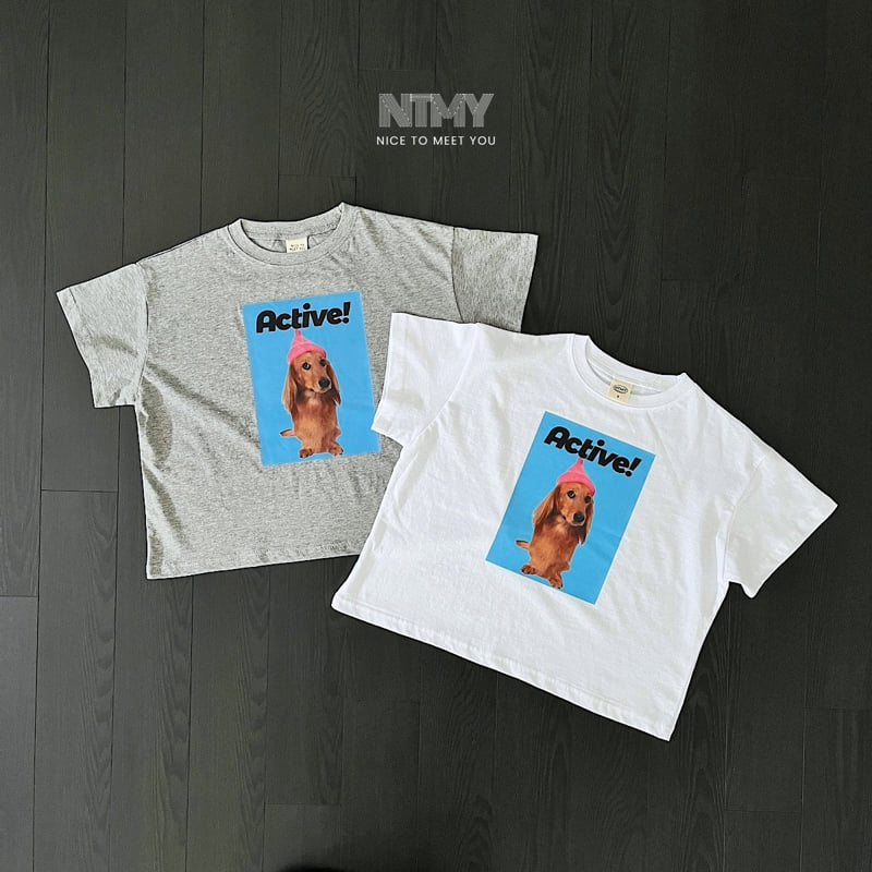 Nice To Meet You - Korean Children Fashion - #kidsstore - Beanie Dog Tee