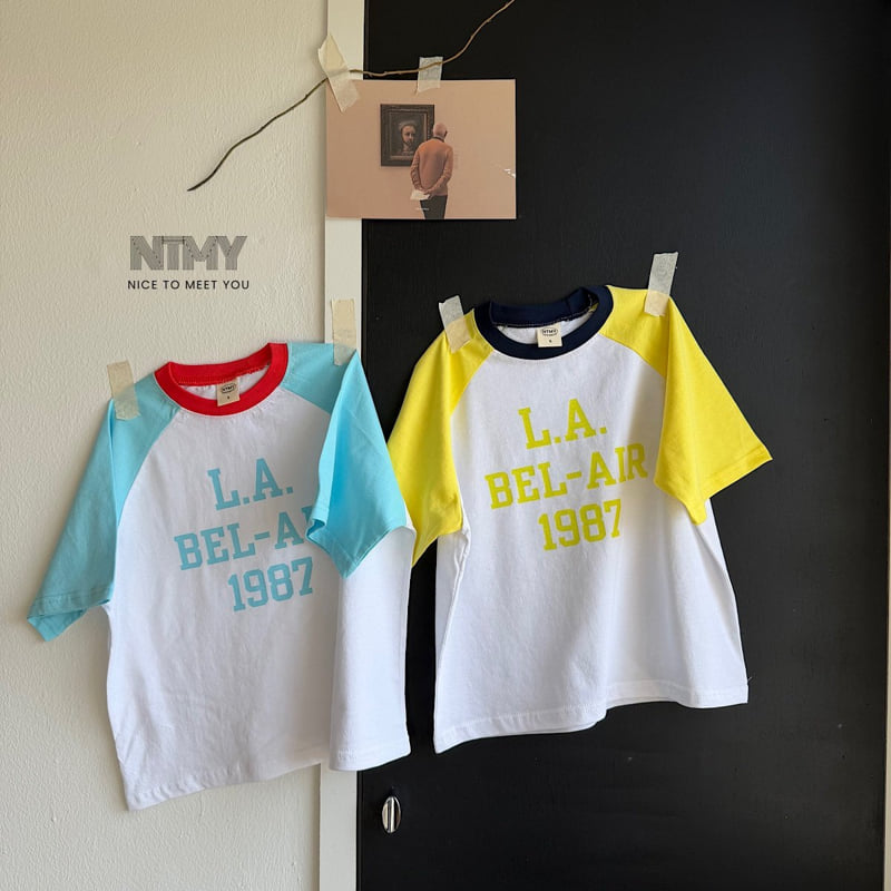Nice To Meet You - Korean Children Fashion - #kidzfashiontrend - LA Raglan Tee - 10