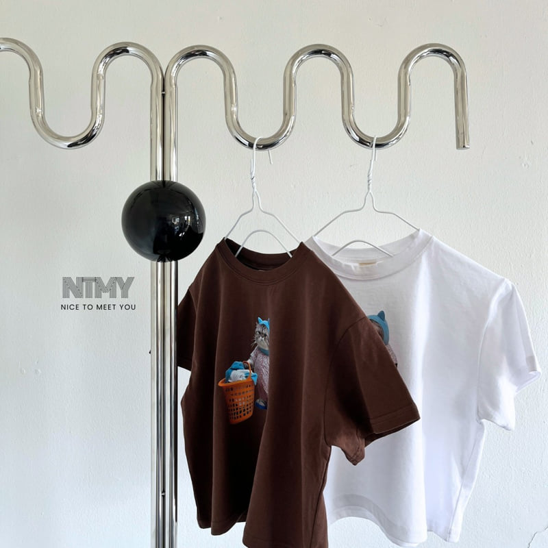 Nice To Meet You - Korean Children Fashion - #kidzfashiontrend - Chubby Cat Tee - 8