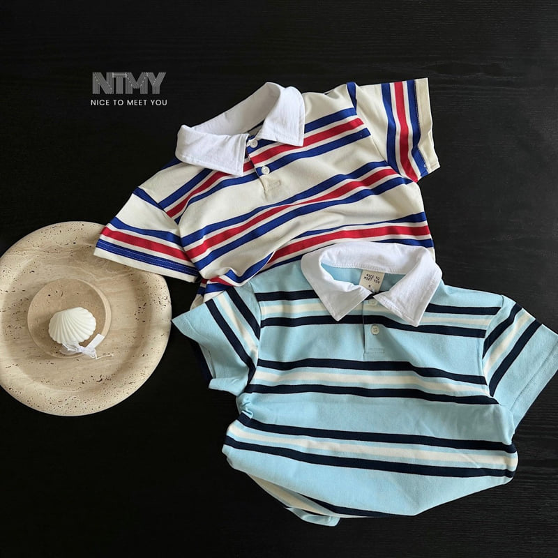 Nice To Meet You - Korean Children Fashion - #kidzfashiontrend - PK Collar Tee