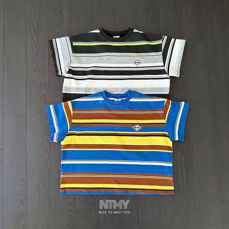 Nice To Meet You - Korean Children Fashion - #kidzfashiontrend - Beams Stripe Tee