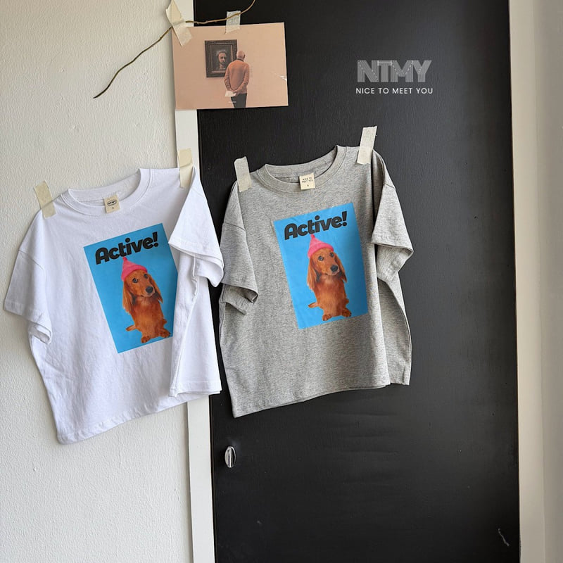 Nice To Meet You - Korean Children Fashion - #Kfashion4kids - Beanie Dog Tee - 4