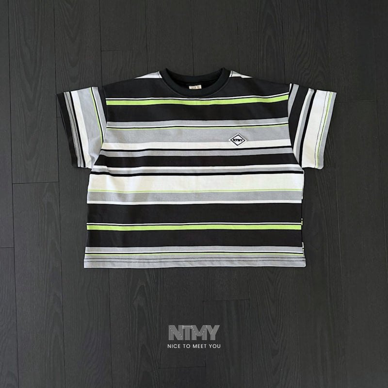 Nice To Meet You - Korean Children Fashion - #littlefashionista - Beams Stripe Tee - 3
