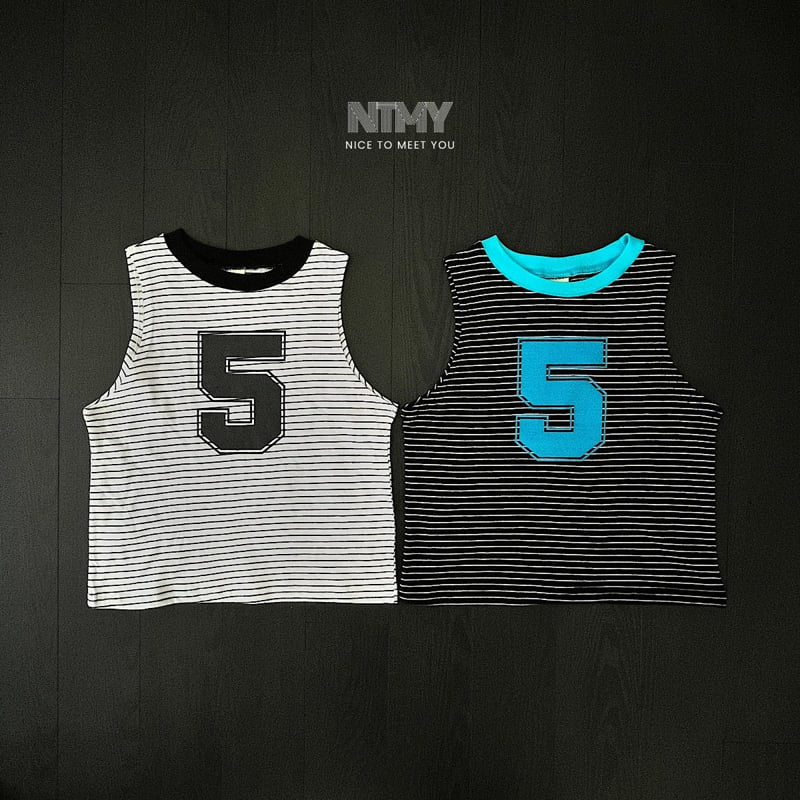 Nice To Meet You - Korean Children Fashion - #magicofchildhood - Five Stripe Sleeveless