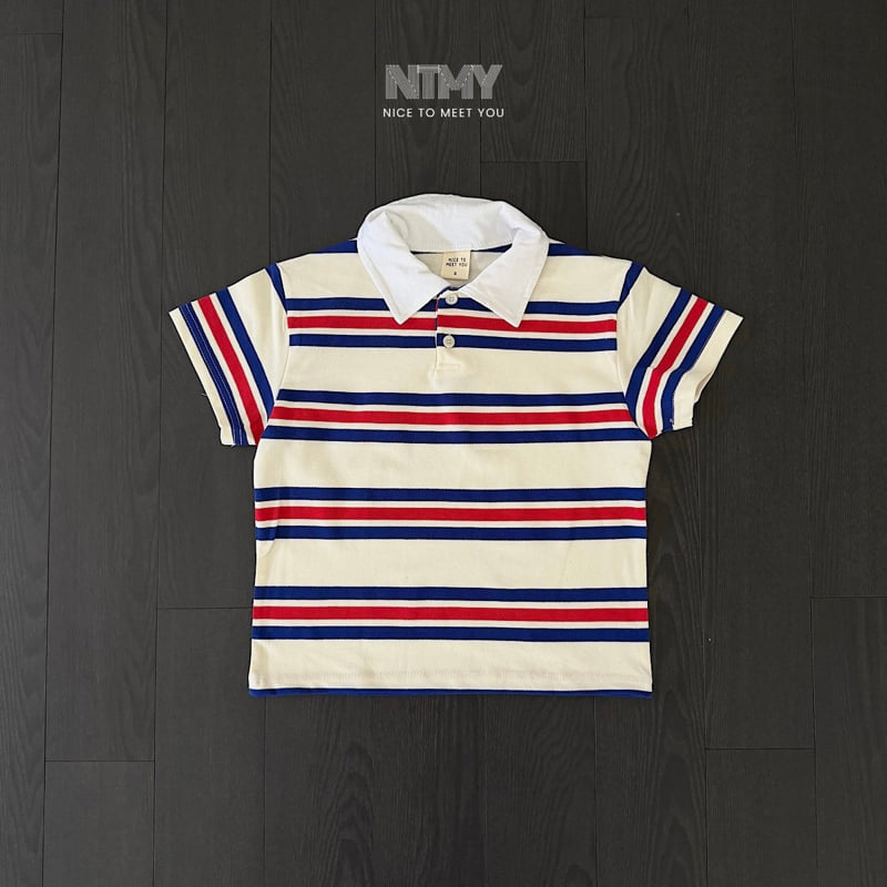 Nice To Meet You - Korean Children Fashion - #littlefashionista - PK Collar Tee - 4