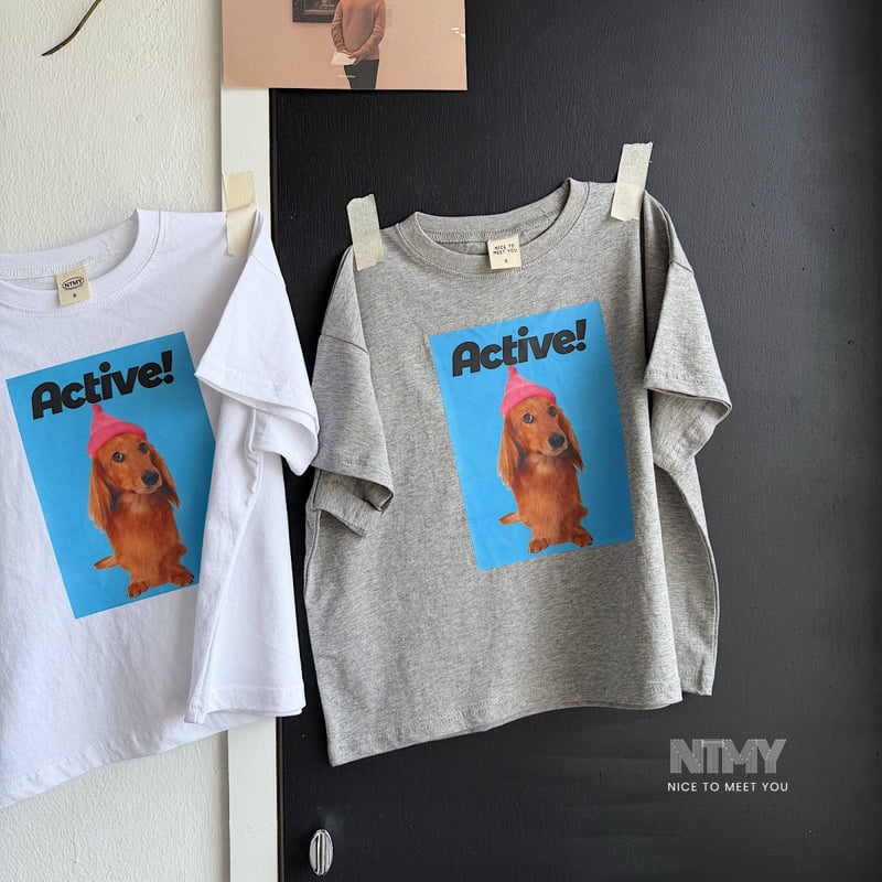 Nice To Meet You - Korean Children Fashion - #magicofchildhood - Beanie Dog Tee - 5
