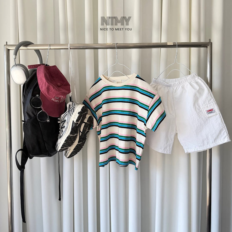 Nice To Meet You - Korean Children Fashion - #magicofchildhood - Secret Striped Tee - 5