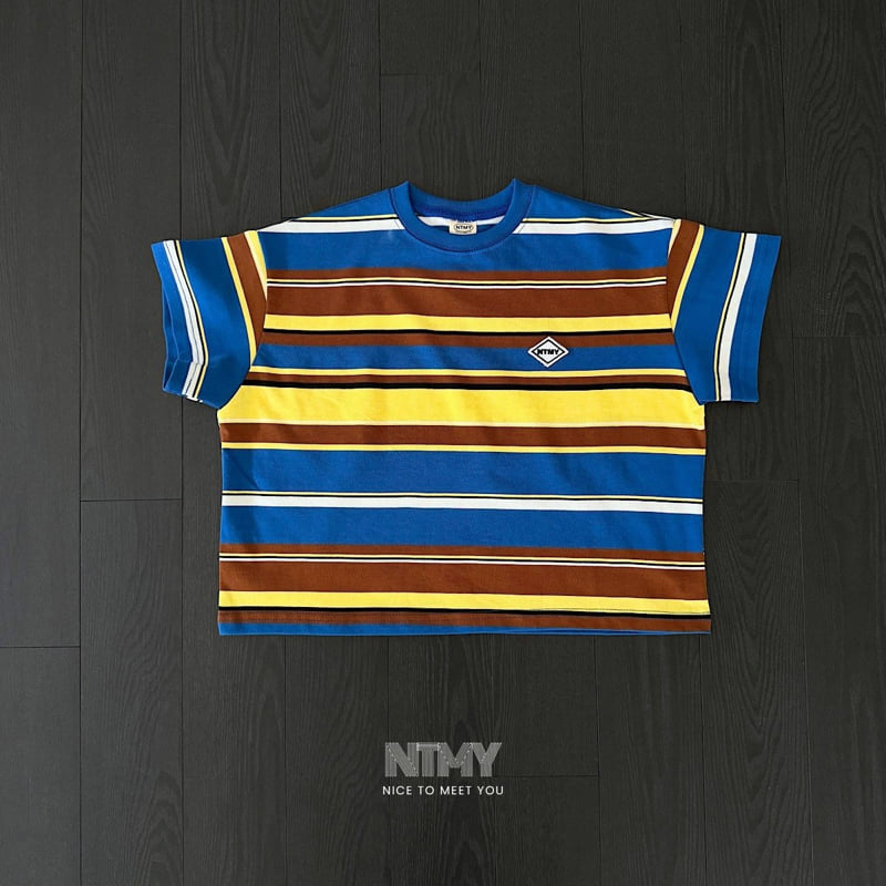 Nice To Meet You - Korean Children Fashion - #littlefashionista - Beams Stripe Tee - 4