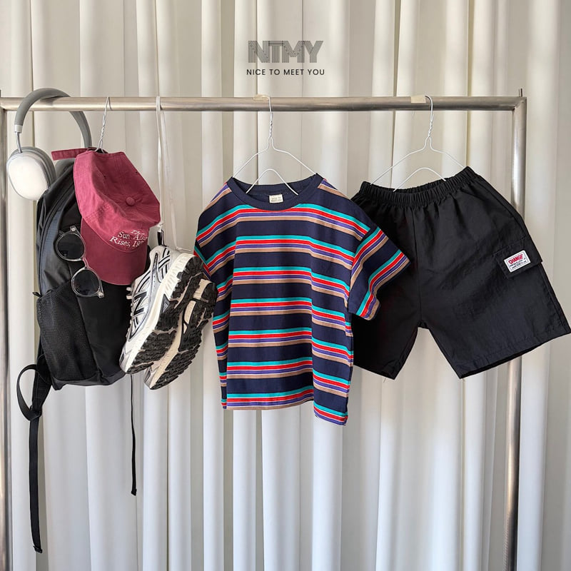 Nice To Meet You - Korean Children Fashion - #minifashionista - Secret Striped Tee - 6