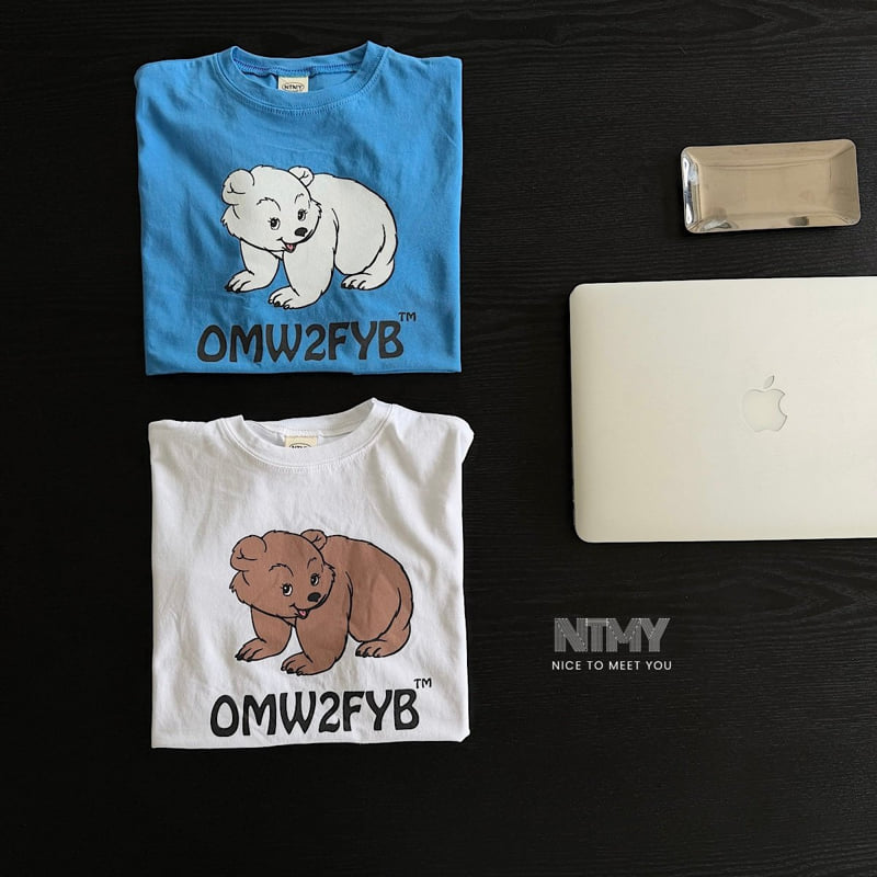 Nice To Meet You - Korean Children Fashion - #prettylittlegirls - Bear Tee - 6