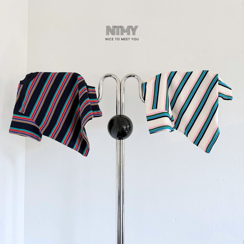 Nice To Meet You - Korean Children Fashion - #prettylittlegirls - Secret Striped Tee - 7