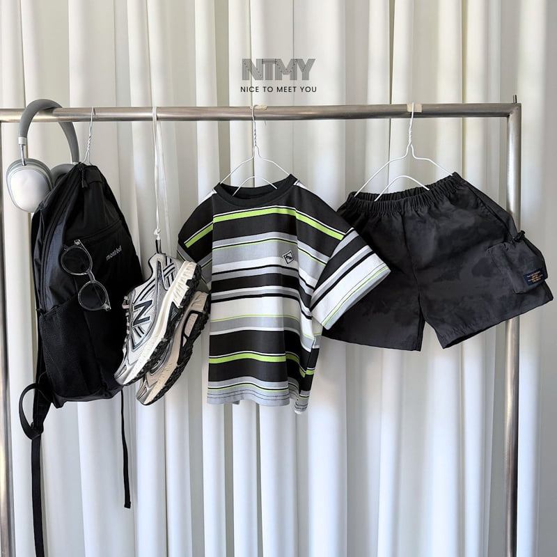 Nice To Meet You - Korean Children Fashion - #prettylittlegirls - Beams Stripe Tee - 6