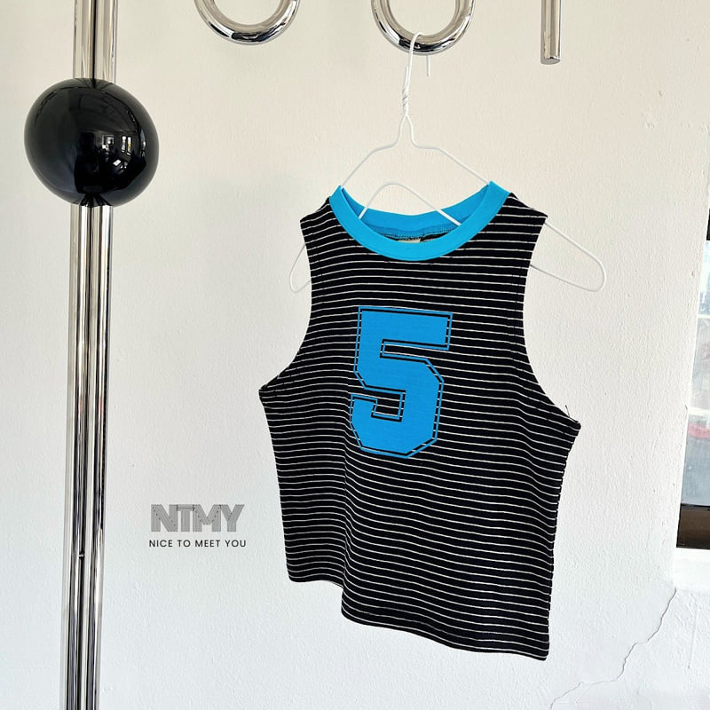 Nice To Meet You - Korean Children Fashion - #stylishchildhood - Five Stripe Sleeveless - 6
