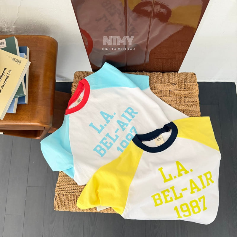 Nice To Meet You - Korean Children Fashion - #stylishchildhood - LA Raglan Tee - 2