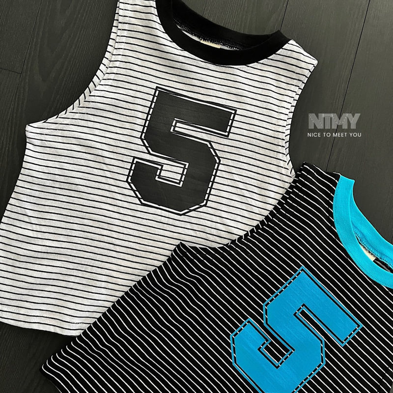 Nice To Meet You - Korean Children Fashion - #prettylittlegirls - Five Stripe Sleeveless - 4
