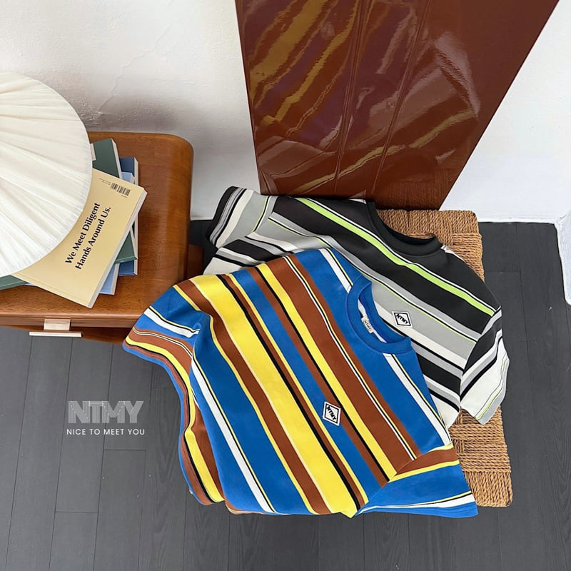 Nice To Meet You - Korean Children Fashion - #todddlerfashion - Beams Stripe Tee - 7