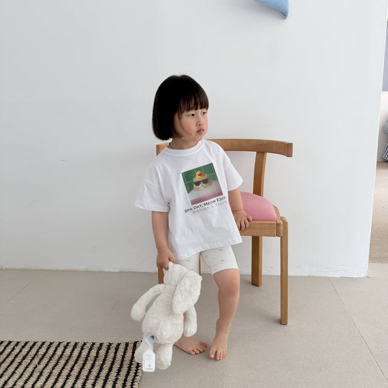Night Bebe - Korean Children Fashion - #prettylittlegirls - Spa Cat Tee - 4