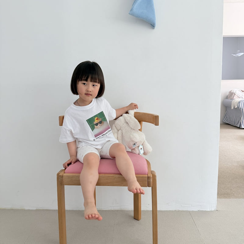 Night Bebe - Korean Children Fashion - #childofig - Spa Cat Tee - 5