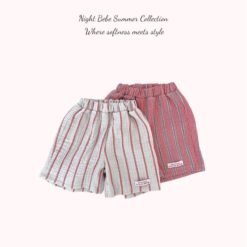 Night Bebe - Korean Children Fashion - #childofig - Striped Pants