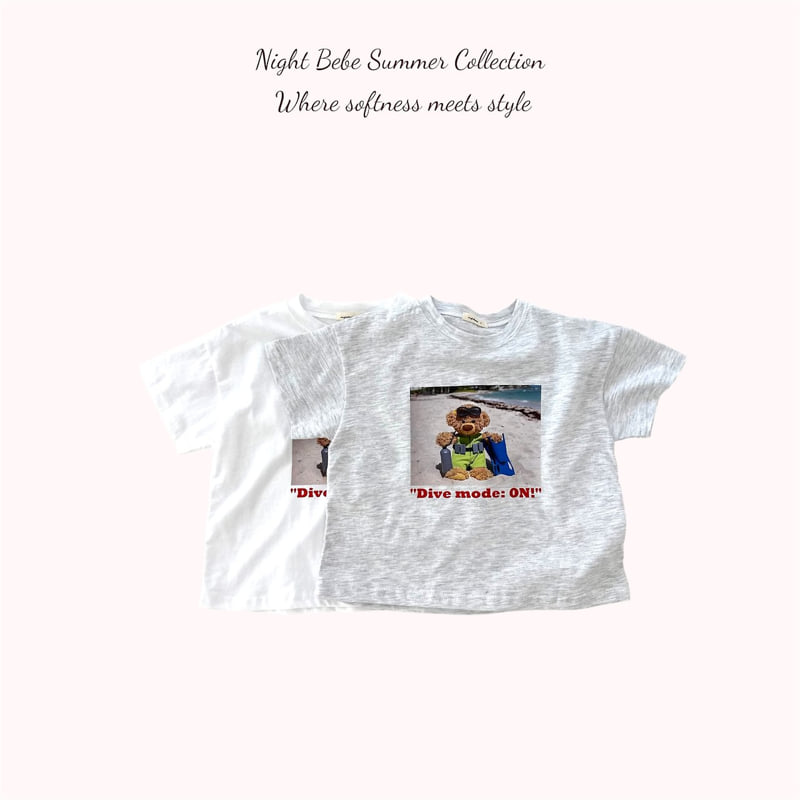 Night Bebe - Korean Children Fashion - #childrensboutique - Dive Mode Tee
