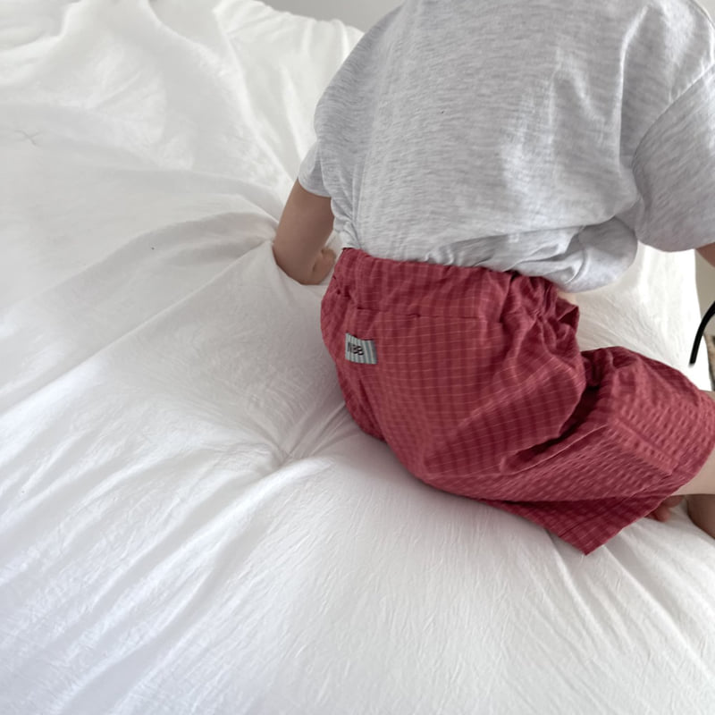 Night Bebe - Korean Children Fashion - #designkidswear - Checkerboard Pants - 10
