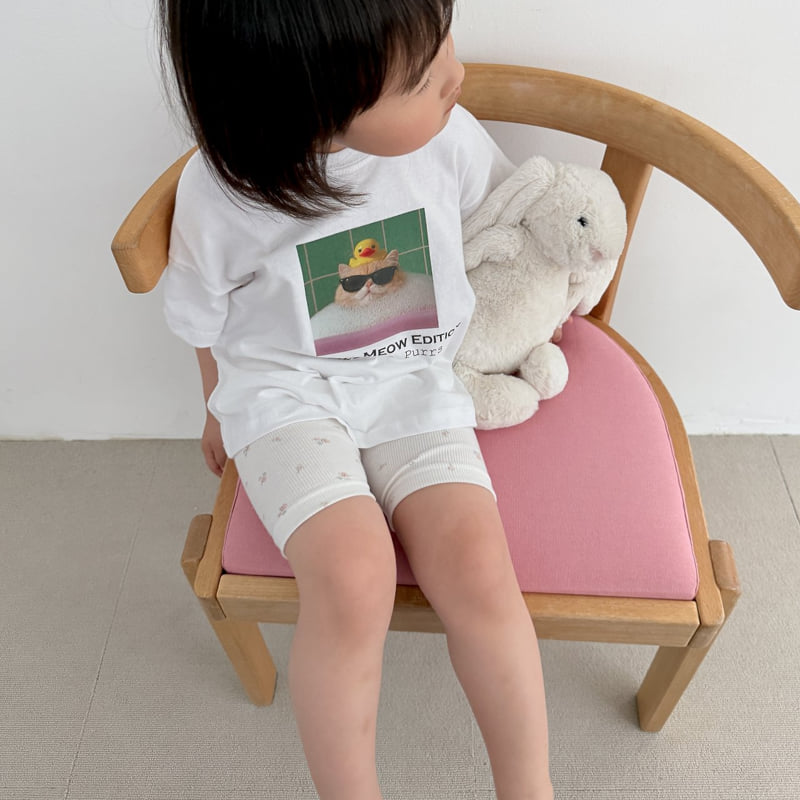 Night Bebe - Korean Children Fashion - #designkidswear - Spa Cat Tee - 7