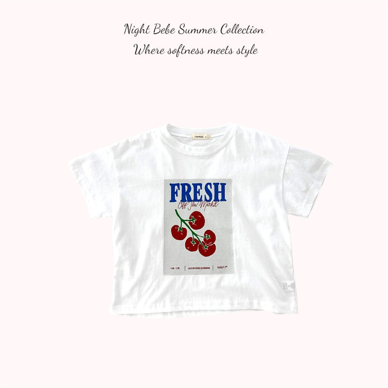 Night Bebe - Korean Children Fashion - #designkidswear - Cherry Jubilee Tee