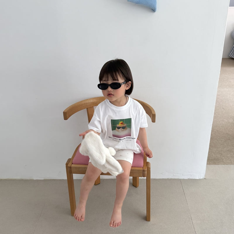 Night Bebe - Korean Children Fashion - #fashionkids - Spa Cat Tee - 9