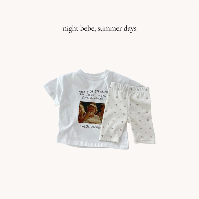 Night Bebe - Korean Children Fashion - #kidsshorts - Playing Tee - 12