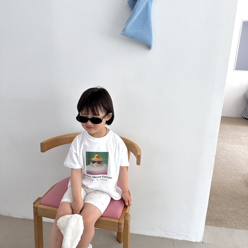 Night Bebe - Korean Children Fashion - #kidsstore - Spa Cat Tee - 11