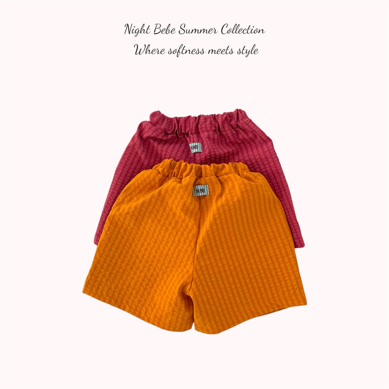 Night Bebe - Korean Children Fashion - #kidzfashiontrend - Checkerboard Pants