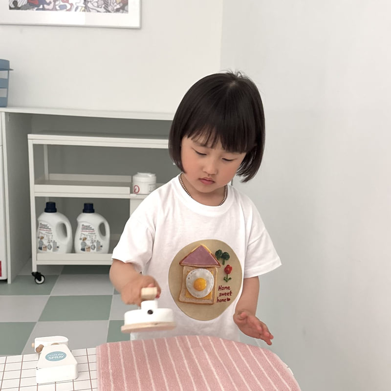 Night Bebe - Korean Children Fashion - #kidsstore - Home Sweet Home Tee - 4