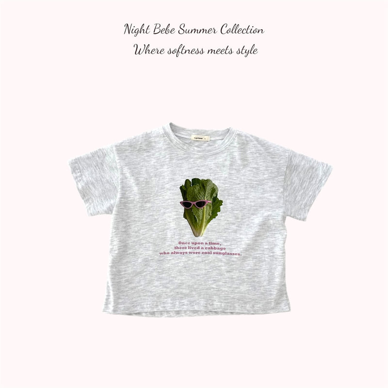 Night Bebe - Korean Children Fashion - #littlefashionista - Sun Cabbage Tee